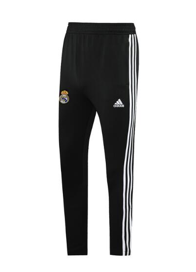 Real Madrid Black White Stripe Training Pants 2020/21